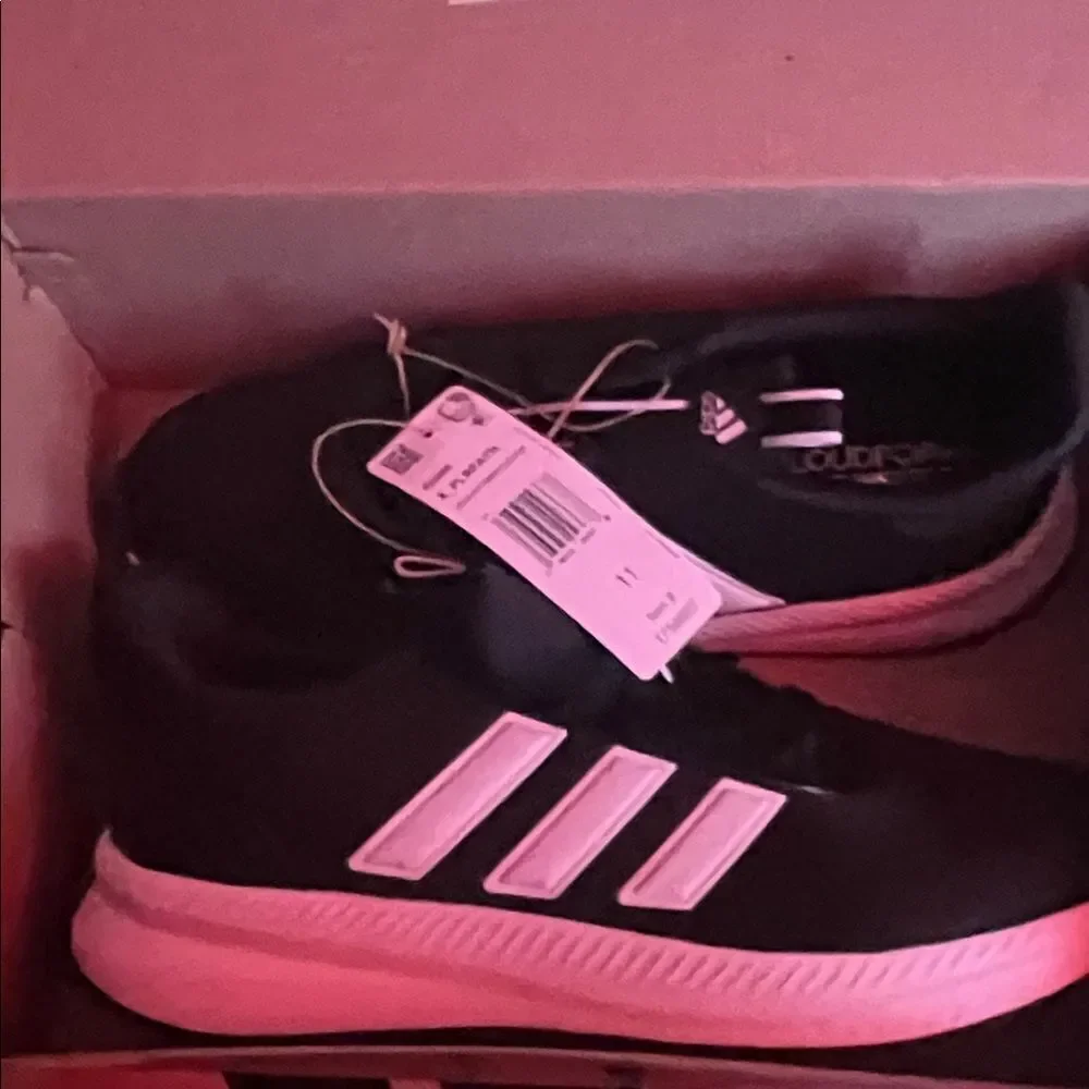 Adidas Men’s Black and White Sneakers